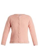 Prada Round-neck Alpaca-blend Boucl Cardigan