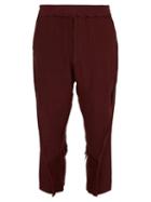 Matchesfashion.com By Walid - Hiro Crochet Trim Linen Trousers - Mens - Purple
