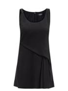 Ladies Rtw Versace - Medusa-plaque Draped Crepe Mini Dress - Womens - Black