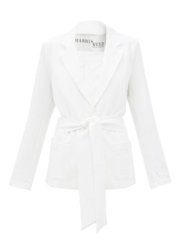 Harris Reed - Single-breasted Crepe Blazer - Womens - White