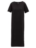 Matchesfashion.com Moncler - Press-stud Cotton Dress - Womens - Black