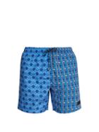 Matchesfashion.com Stella Mccartney - Nautical And Paisley Print Swim Shorts - Mens - Blue