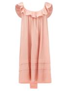 Loup Charmant - Cirrus Ruffled Organic-cotton Dress - Womens - Pink
