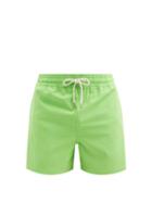 Matchesfashion.com Polo Ralph Lauren - Traveller Logo-embroidered Swim Shorts - Mens - Light Green