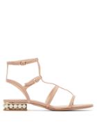 Matchesfashion.com Nicholas Kirkwood - Casati Pearl Heeled Leather Sandals - Womens - Nude