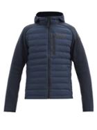 Matchesfashion.com Helly Hansen - Arctic Ocean Knitted-sleeve Padded Jacket - Mens - Navy
