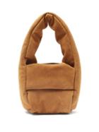 Matchesfashion.com Kassl Editions - Monk Small Padded Suede Bag - Womens - Tan