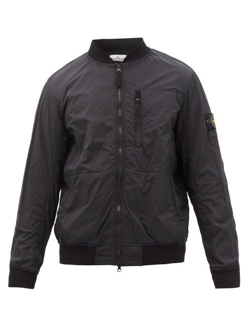 Stone Island - Skin Touch Nylon-blend Bomber Jacket - Mens - Black