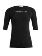 Balenciaga Logo-print Jersey Top