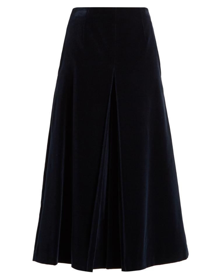 Sonia Rykiel Mid-rise Cotton-velvet Culottes