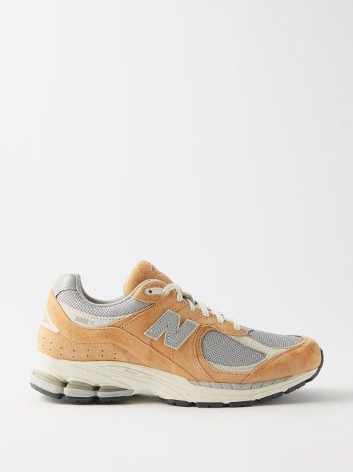 New Balance - 2002r Mesh And Nubuck Trainers - Mens - Light Orange