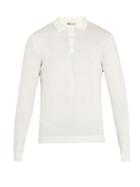 Connolly Long-sleeved Cotton-knit Polo Shirt