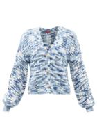 Staud - Eloise Space-dyed Cardigan - Womens - Blue Multi