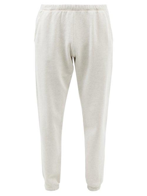 Erl - Elasticated Cotton-blend Jersey Track Pants - Mens - Grey