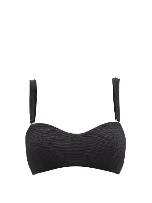 Cossie + Co - The Isla Bandeau Tie-back Bikini Top - Womens - Black