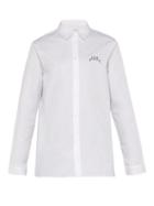 Matchesfashion.com A-cold-wall* - Logo Print Cotton Twill Shirt - Mens - White
