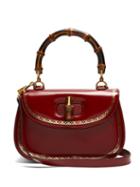Matchesfashion.com Gucci - Bamboo Handle Leather Bag - Womens - Red