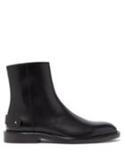 Matchesfashion.com Valentino Garavani - Rockstud-strap Leather Ankle Boots - Mens - Black