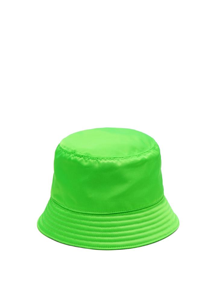 Prada Triangle Logo Bucket Hat