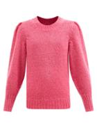 Isabel Marant - Emma Pleated-shoulder Mohair-blend Sweater - Womens - Pink
