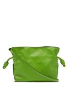 Matchesfashion.com Loewe - Flamenco Mini Drawstring Leather Cross-body Bag - Womens - Green