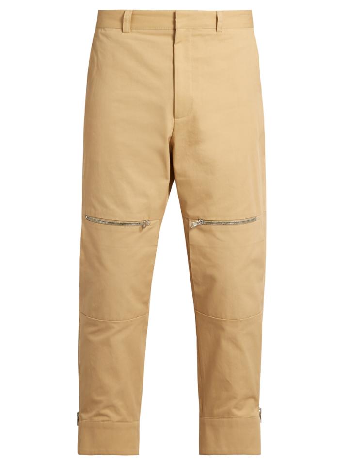 Stella Mccartney Zip-pocket Canvas Trousers