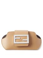 Fendi - Ff-plaque Leather Glasses Case - Mens - Beige
