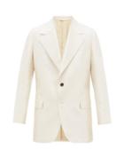 Matchesfashion.com Acne Studios - Juno Single-breasted Cotton-blend Hopsack Blazer - Mens - White