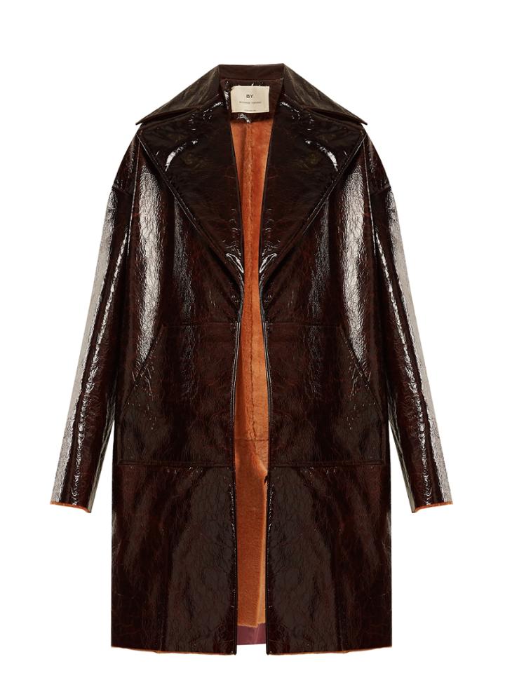 By. Bonnie Young Dropped-shoulder Shearling Coat