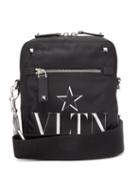 Matchesfashion.com Valentino Garavani - Vltnstar-print Cross-body Bag - Mens - Black