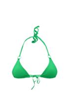 Louisa Ballou - Ring-gathered Recycled-fibre Triangle Bikini Top - Womens - Green
