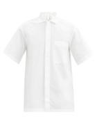 Matchesfashion.com Studio Nicholson - Short-sleeved Cotton Shirt - Mens - White
