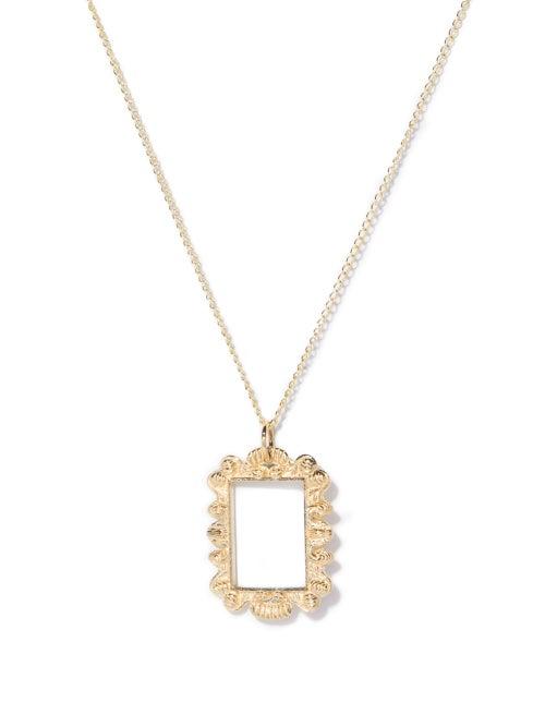Bleue Burnham - The Portrait 9kt Recycled-gold Pendant Necklace - Mens - Gold
