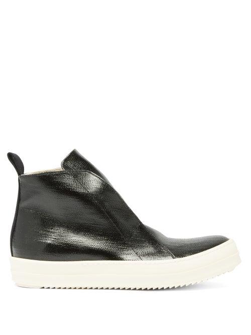 Matchesfashion.com Rick Owens Drkshdw - Scarpe High-top Coated-canvas Trainers - Mens - Black White
