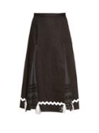 Toga Ribbon-trimmed Bonded-linen Skirt
