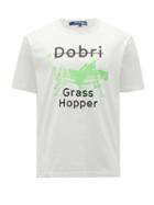 Matchesfashion.com Junya Watanabe - Dobri Grasshopper-print Cotton T-shirt - Mens - White Multi