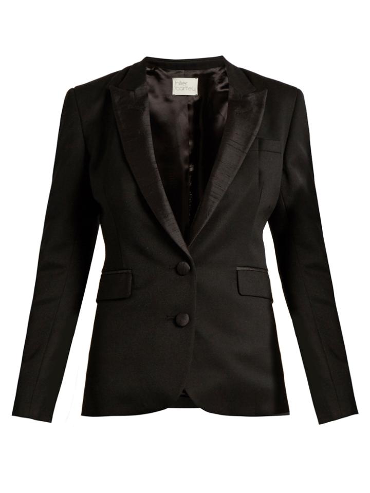 Hillier Bartley Wool And Silk-blend Tuxedo Jacket