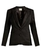 Hillier Bartley Wool And Silk-blend Tuxedo Jacket