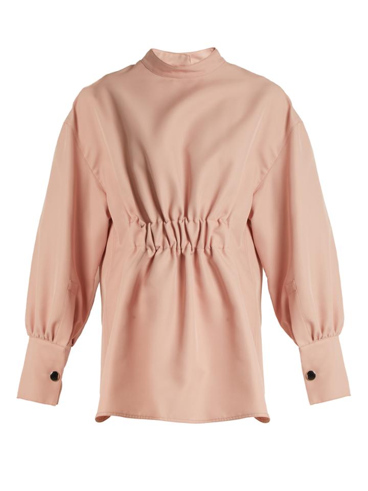 Marni High-neck Gabardine Blouse
