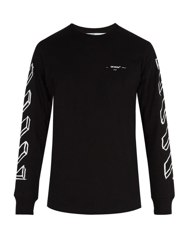 Off-white Diag-print Cotton T-shirt