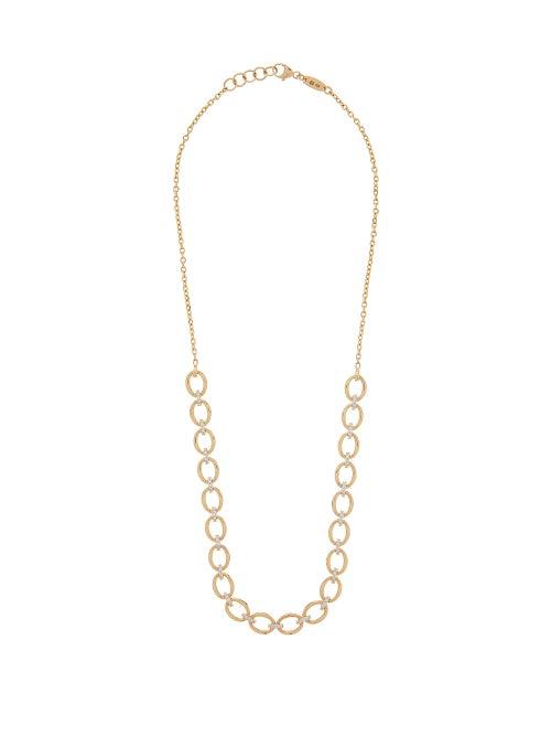 Matchesfashion.com Nadine Aysoy - Catena Diamond & 18kt Gold Choker - Womens - Yellow Gold