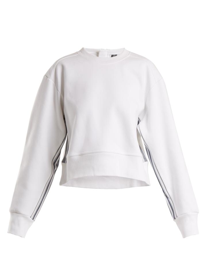 Adidas By Stella Mccartney Train Crew-neck Cropped Sweatshirt