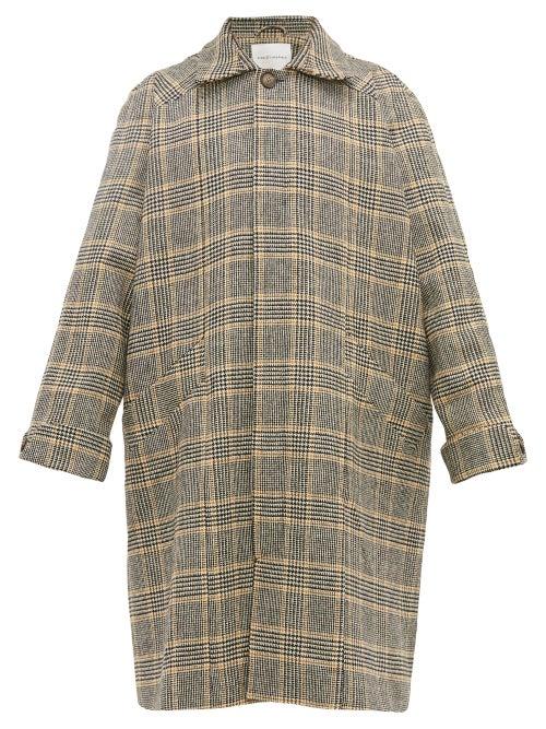 Matchesfashion.com King & Tuckfield - Oversized Houndstooth Checked Wool Overcoat - Mens - Multi