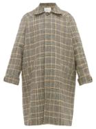 Matchesfashion.com King & Tuckfield - Oversized Houndstooth Checked Wool Overcoat - Mens - Multi