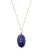 Matchesfashion.com Aurlie Bidermann Fine Jewellery - 18kt Gold Lapis Beetle Necklace - Womens - Blue