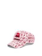 Matchesfashion.com Isabel Marant - Tyronh Flocked-logo Tie-dye Baseball Cap - Mens - Red