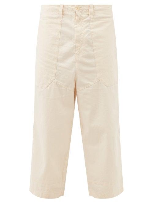 Barena Venezia - Desbrigo Cotton-canvas Wide-leg Trousers - Mens - Beige