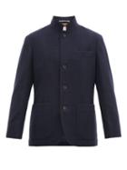Matchesfashion.com Brunello Cucinelli - Pressed Cashmere Jacket - Mens - Blue