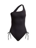 Matchesfashion.com Melissa Odabash - Polynesia Ruched Side Swimsuit - Womens - Black