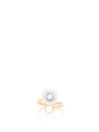Matchesfashion.com Marni - Crystal & Daisy Ring - Womens - White Gold